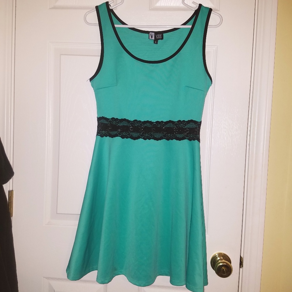 VIBE Sportswear Aqua Blue Dress Large